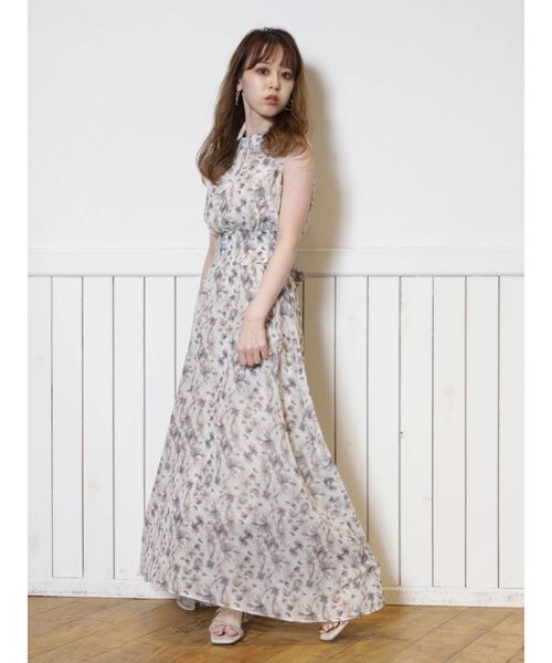 dazzlin（ダズリン）の「CHAMELEON FLOWERシャーリングワンピース（ワンピース・レディース・ベージュ/ピンク/モカ・FREE）」の7枚目の写真