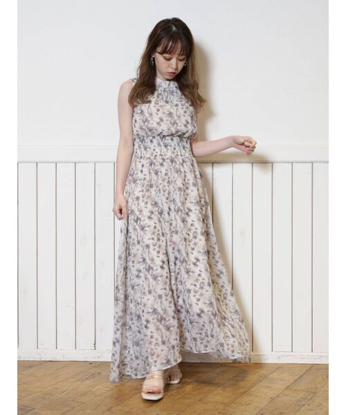 dazzlin（ダズリン）の「CHAMELEON FLOWERシャーリングワンピース（ワンピース・レディース・ベージュ/ピンク/モカ・FREE）」の14枚目の写真