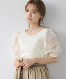 mysty woman | シアーパワショル2WAYプルオーバー 950567(Tシャツ/カットソー)