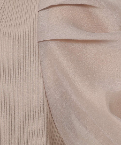 mysty woman（ミスティウーマン）の「シアーパワショル2WAYプルオーバー 950567（Tシャツ/カットソー・レディース・ブラック/ベージュ/アイボリー・FREE）」の16枚目の写真