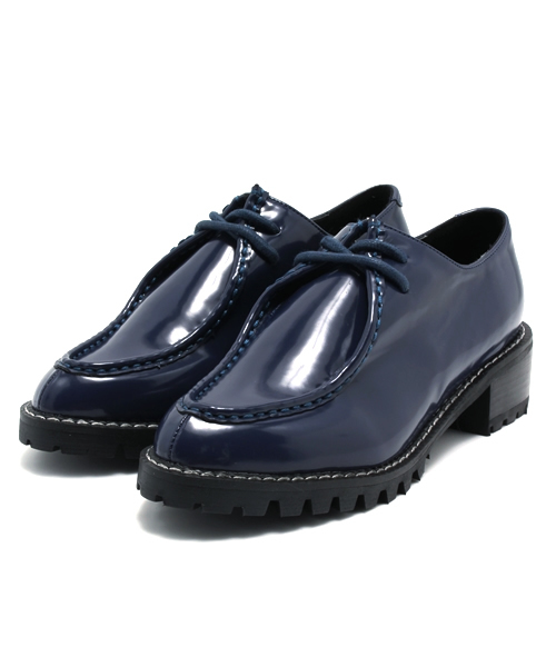 WHO'S WHO gallery(フーズフーギャラリー)の「チロリアンブーツ(ブーツ・レディース・ネイビー/ブラック・SMALL/MEDIUM/LARGE)」の2枚目の写真