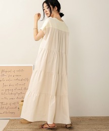 【WEB限定】バックシャンティアードワンピース