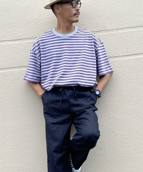 GAP（ギャップ）の「ベーシック 無地 ウルトラソフト Tシャツ（Tシャツ/カットソー・メンズ・ホワイト/ライトグレー/ベージュ/ネイビー/ブラック系その他/パープル/ホワイト×ネイビー/パープル系その他・S/M/L/XL/XS）」の8枚目の写真