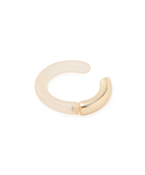 ROPE' PICNIC（ロペピクニック）の「マーブルメタルコンビビッグイヤカフス（イヤリング・レディース・オフホワイト/グレー系その他・FREE）」の9枚目の写真