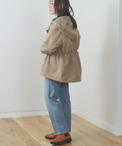 BEAMS - 極美品▲BEAMS HEART //キルトライナー マウンテンパーカー カーキ BEAMS - 極美品△BEAMS HEART //キルトライナー マウンテン