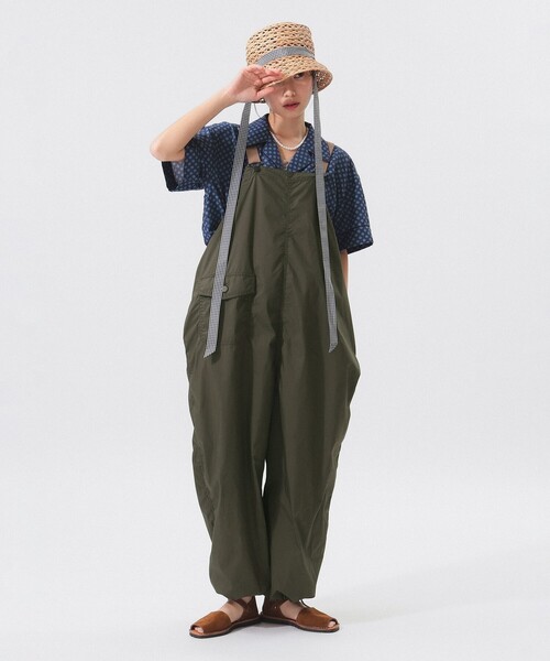 新品　24SS　ハバーサック　ドビーストライプ サロペット BEAMS BOY HAVERSACK mail order | BEAMS