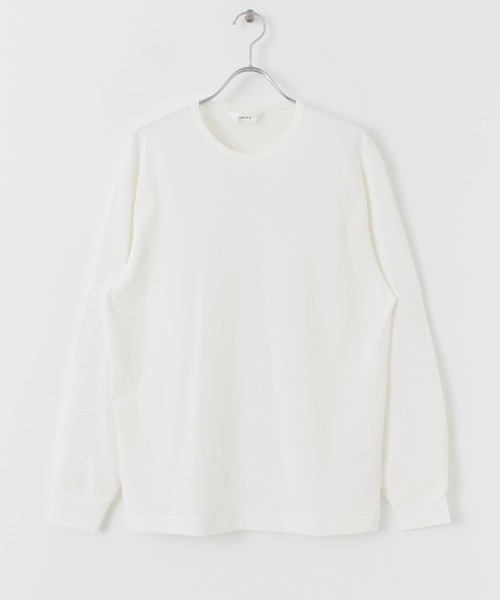 unify(ユニファイ)の「UNIFY Cotton Long T-shirts(Tシャツ/カットソー・レディース・ホワイト/ライトグレー・ONE)」の3枚目の写真