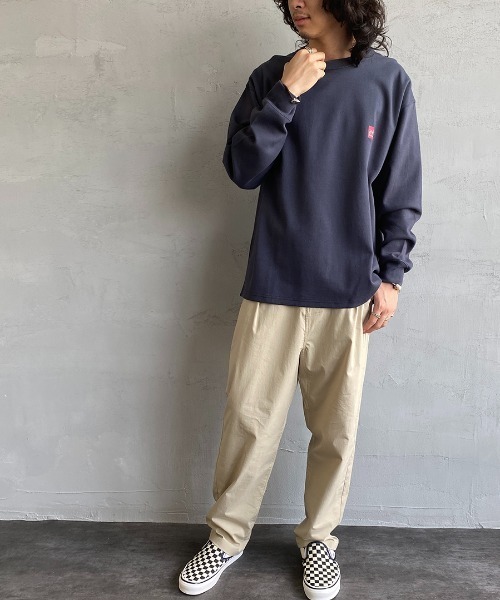 Manhattan Portage（マンハッタンポーテージ）の「[MANHATTAN PORTAGE/マンハッタンポーテージ] 別注 バックプリントロングスリーブＴシャツ（Tシャツ/カットソー・レディース・ホワイト/カーキ/ネイビー・L/XL/M）」の4枚目の写真