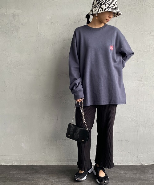 Manhattan Portage（マンハッタンポーテージ）の「[MANHATTAN PORTAGE/マンハッタンポーテージ] 別注 バックプリントロングスリーブＴシャツ（Tシャツ/カットソー・レディース・ホワイト/カーキ/ネイビー・L/XL/M）」の18枚目の写真