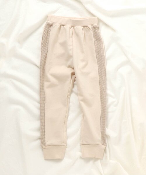 apres les cours（アプレレクール）の「/ライン/7days Style pants 10分丈（その他パンツ・キッズ・グレー/アイボリー/オレンジ・80/90/100/110/120/130）」の2枚目の写真