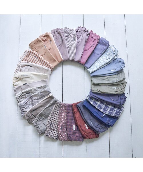 apres les cours（アプレレクール）の「/ライン/7days Style pants 10分丈（その他パンツ・キッズ・グレー/アイボリー/オレンジ・80/90/100/110/120/130）」の4枚目の写真