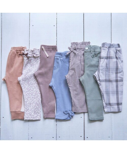 apres les cours（アプレレクール）の「/ライン/7days Style pants 10分丈（その他パンツ・キッズ・グレー/アイボリー/オレンジ・80/90/100/110/120/130）」の10枚目の写真