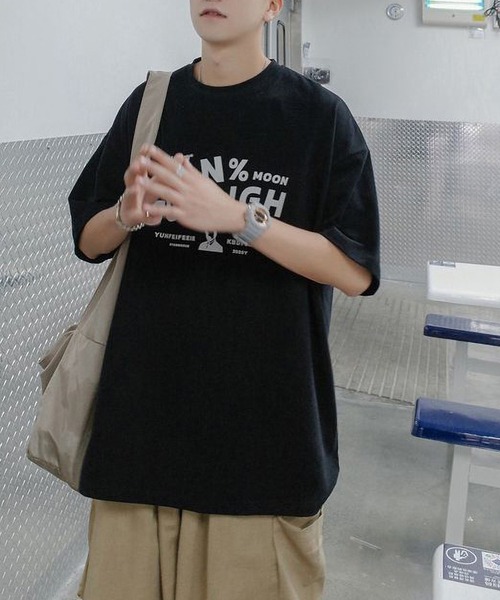 LOPASS（ロパス）の「個性　コットンTシャツ（Tシャツ/カットソー・メンズ・ホワイト/ブラック/グレー/グリーン・L/XL）」の15枚目の写真