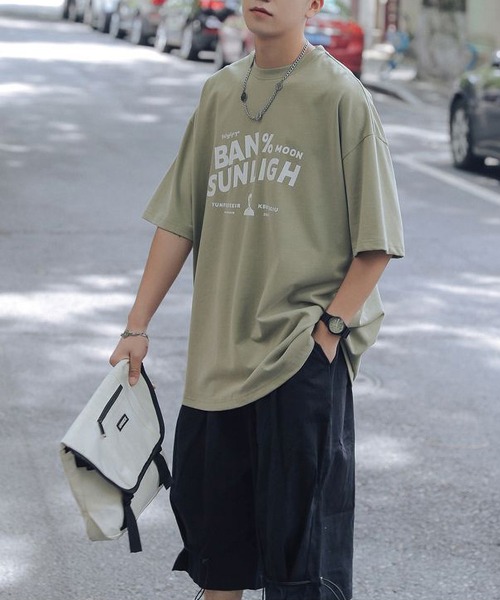 LOPASS（ロパス）の「個性　コットンTシャツ（Tシャツ/カットソー・メンズ・ホワイト/ブラック/グレー/グリーン・L/XL）」の21枚目の写真