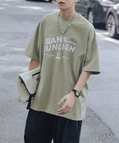 LOPASS（ロパス）の「個性　コットンTシャツ（Tシャツ/カットソー・メンズ・ホワイト/ブラック/グレー/グリーン・L/XL）」の22枚目の写真