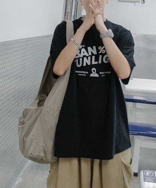 LOPASS（ロパス）の「個性　コットンTシャツ（Tシャツ/カットソー・メンズ・ホワイト/ブラック/グレー/グリーン・L/XL）」の14枚目の写真
