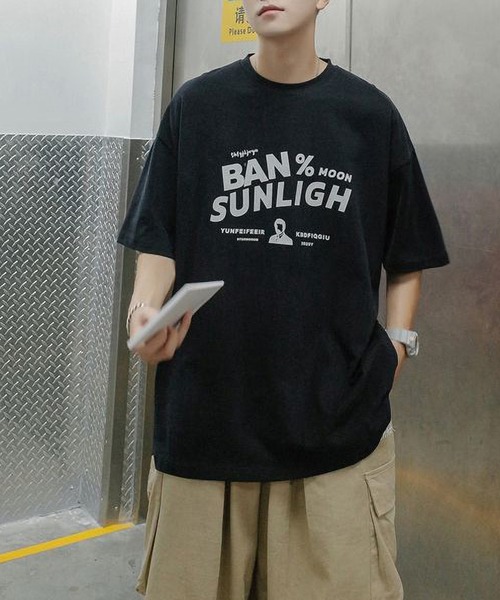 LOPASS（ロパス）の「個性　コットンTシャツ（Tシャツ/カットソー・メンズ・ホワイト/ブラック/グレー/グリーン・L/XL）」の19枚目の写真