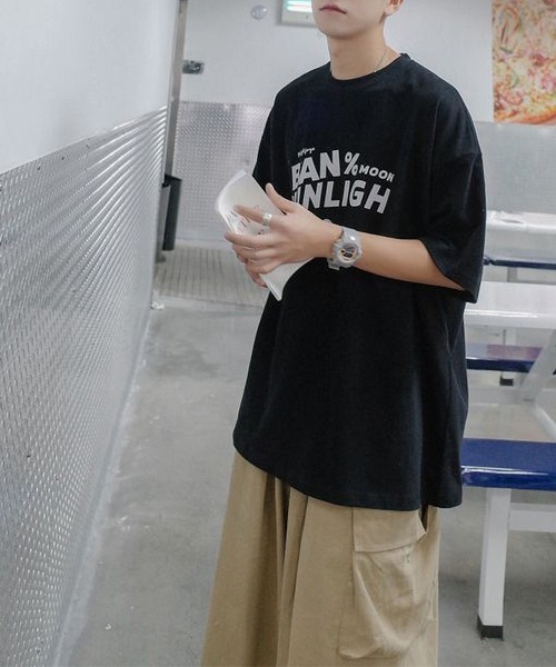 LOPASS（ロパス）の「個性　コットンTシャツ（Tシャツ/カットソー・メンズ・ホワイト/ブラック/グレー/グリーン・L/XL）」の20枚目の写真