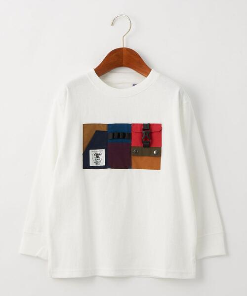 grn(ジーアールエヌ)の「【別注】TJ EX<grn outdoor (ジーアールエヌ アウトドア)>ポケットオーバーサイズロングスリーブ/ Tシャツ XS-S(Tシャツ/カットソー・キッズ・ブラック/ホワイト・XS(100-110)/S(120-130))」の11枚目の写真