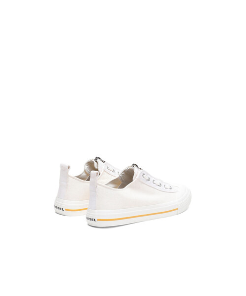 DIESEL(ディーゼル)の「メンズ MIXマテリアル ZIP ローカットスニーカー(スニーカー・メンズ・ホワイト/ブラウン・40/41/45/43/44/42)」の22枚目の写真