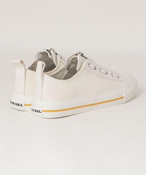 DIESEL(ディーゼル)の「メンズ MIXマテリアル ZIP ローカットスニーカー(スニーカー・メンズ・ホワイト/ブラウン・40/41/45/43/44/42)」の8枚目の写真