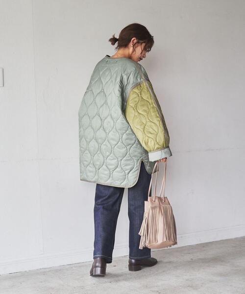 coen(コーエン)の「【ユニセックス】ミリタリーキルトジャケット#(ミリタリージャケット・レディース・オリーブ/ブラック・LARGE/SMALL/MEDIUM/X-SMALL)」の4枚目の写真