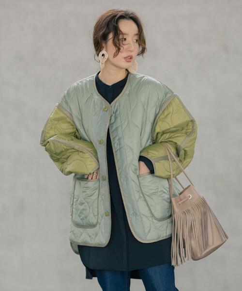 coen(コーエン)の「【ユニセックス】ミリタリーキルトジャケット#(ミリタリージャケット・レディース・オリーブ/ブラック・LARGE/SMALL/MEDIUM/X-SMALL)」の20枚目の写真