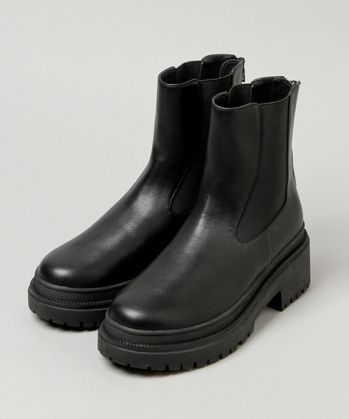 HARE（ハレ）の「サイドゴアミドルブーツ(HARE)（ブーツ・レディース・ホワイト/ブラック・M/L）」の19枚目の写真