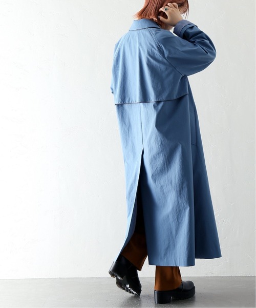 JOINT WORKS（ジョイントワークス）の「J-タスランシングルトレンチコート（ステンカラーコート・レディース・ライトブルー/ベージュ・FREE）」の9枚目の写真