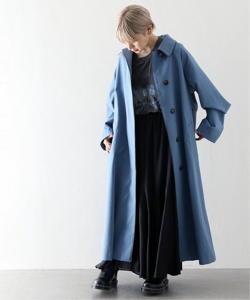 JOINT WORKS（ジョイントワークス）の「J-タスランシングルトレンチコート（ステンカラーコート・レディース・ライトブルー/ベージュ・FREE）」の15枚目の写真
