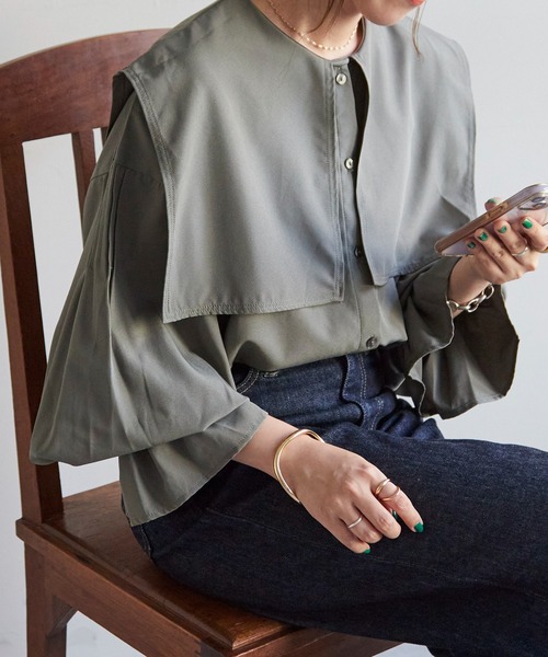 DISCOAT（ディスコート）の「【WEB限定】ビッグカラーブラウス（シャツ