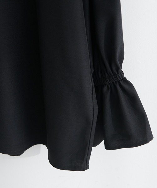 DISCOAT(ディスコート)の「【WEB限定】ビッグカラーブラウス(シャツ/ブラウス・レディース・ホワイト/グリーン/グレー/ブラック・FREE)」の12枚目の写真