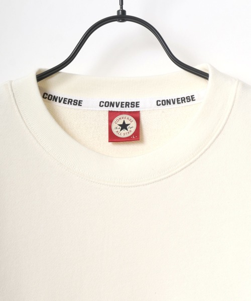 CONVERSE（コンバース）の「CONVERSE/コンバース ワンポイント シューズ ロゴ 刺繍 スウェット トレーナー（スウェット・メンズ・ダークベージュ/オフホワイト/ブラック/レンガ/ブルーグリーン/ホワイト系その他/ブラック系その他/グリーン系その他/ホワイト系その他2・M/L/LL）」の11枚目の写真