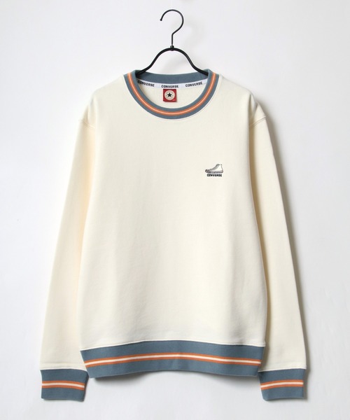 CONVERSE（コンバース）の「CONVERSE/コンバース ワンポイント シューズ ロゴ 刺繍 スウェット トレーナー（スウェット・メンズ・ダークベージュ/オフホワイト/ブラック/レンガ/ブルーグリーン/ホワイト系その他/ブラック系その他/グリーン系その他/ホワイト系その他2・M/L/LL）」の17枚目の写真