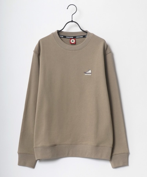 CONVERSE（コンバース）の「CONVERSE/コンバース ワンポイント シューズ ロゴ 刺繍 スウェット トレーナー（スウェット・メンズ・ダークベージュ/オフホワイト/ブラック/レンガ/ブルーグリーン/ホワイト系その他/ブラック系その他/グリーン系その他/ホワイト系その他2・M/L/LL）」の20枚目の写真