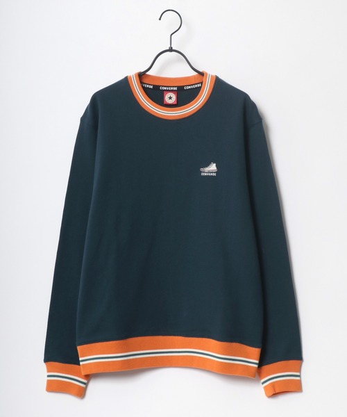 CONVERSE（コンバース）の「CONVERSE/コンバース ワンポイント シューズ ロゴ 刺繍 スウェット トレーナー（スウェット・メンズ・ダークベージュ/オフホワイト/ブラック/レンガ/ブルーグリーン/ホワイト系その他/ブラック系その他/グリーン系その他/ホワイト系その他2・M/L/LL）」の21枚目の写真