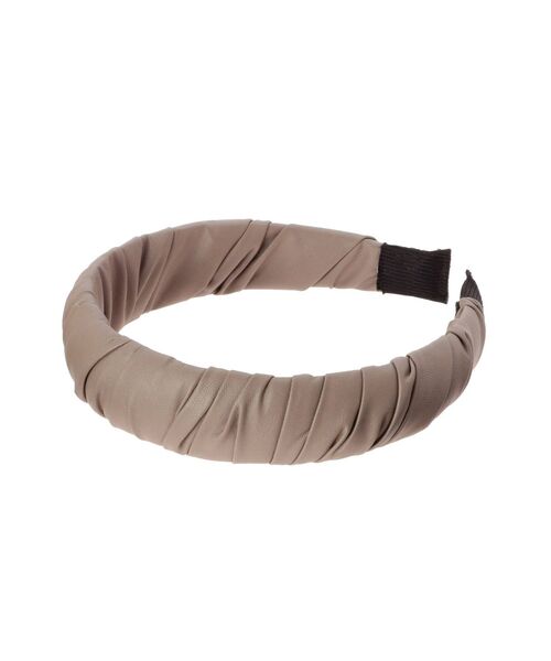 dazzlin（ダズリン）の「フェイクレザースマートカチューシャ（カチューシャ・レディース・ベージュ/ブラウン/カーキ・FREE）」の3枚目の写真
