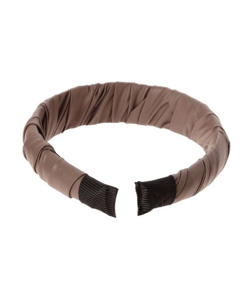 dazzlin（ダズリン）の「フェイクレザースマートカチューシャ（カチューシャ・レディース・ベージュ/ブラウン/カーキ・FREE）」の5枚目の写真