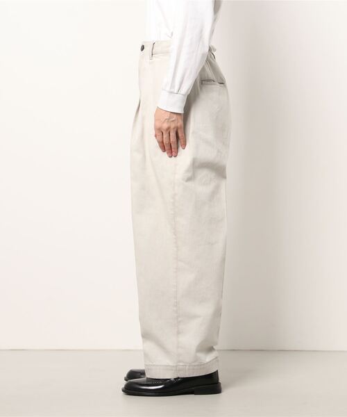 city(シティ)の「1タック デニムワイドパンツ/1TUCK DENIM WIDE PANTS(デニムパンツ・メンズ・グレー/ブラック・1/2)」の5枚目の写真