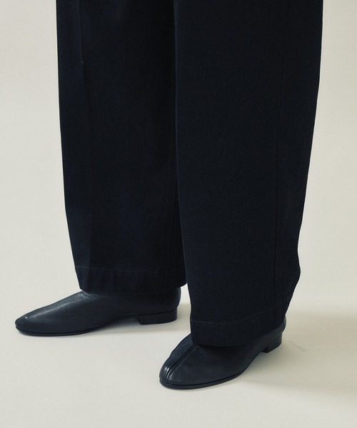city(シティ)の「1タック デニムワイドパンツ/1TUCK DENIM WIDE PANTS(デニムパンツ・メンズ・グレー/ブラック・1/2)」の9枚目の写真