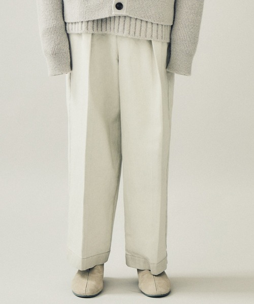 city(シティ)の「1タック デニムワイドパンツ/1TUCK DENIM WIDE PANTS(デニムパンツ・メンズ・グレー/ブラック・1/2)」の7枚目の写真