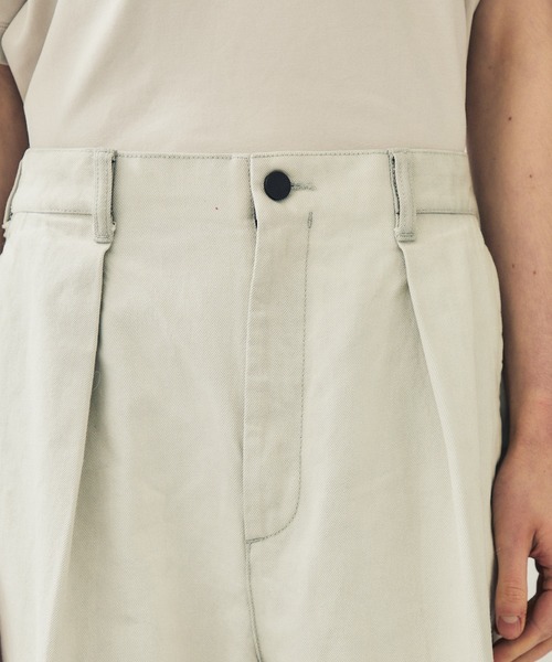 city(シティ)の「1タック デニムワイドパンツ/1TUCK DENIM WIDE PANTS(デニムパンツ・メンズ・グレー/ブラック・1/2)」の16枚目の写真