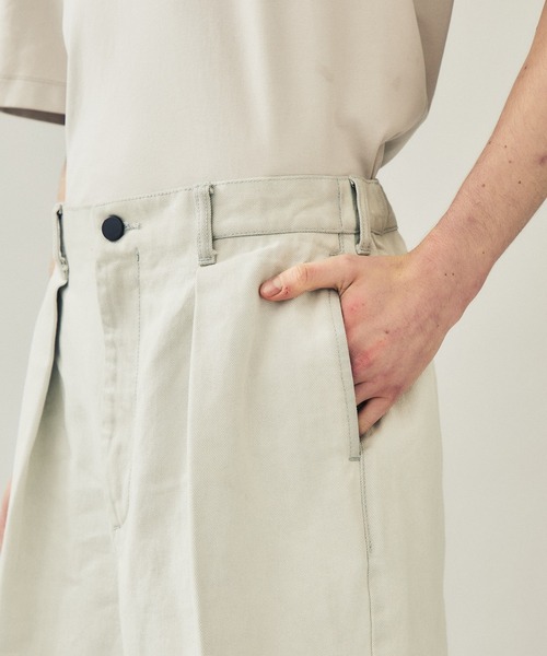 city(シティ)の「1タック デニムワイドパンツ/1TUCK DENIM WIDE PANTS(デニムパンツ・メンズ・グレー/ブラック・1/2)」の12枚目の写真