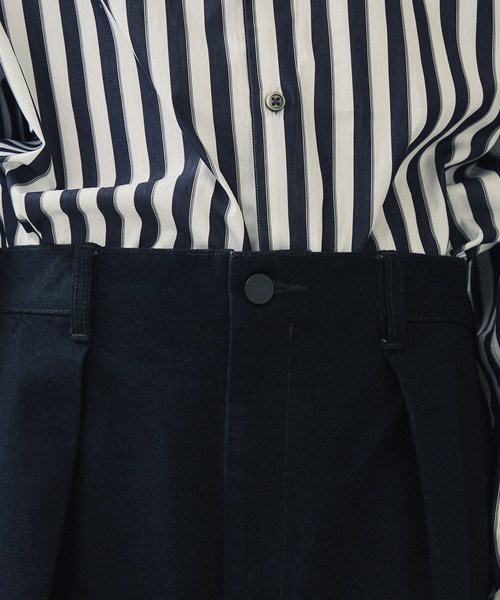 city(シティ)の「1タック デニムワイドパンツ/1TUCK DENIM WIDE PANTS(デニムパンツ・メンズ・グレー/ブラック・1/2)」の15枚目の写真