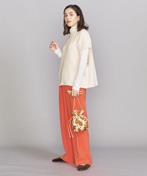 BEAUTY&YOUTH UNITED ARROWS(ビューティーアンドユースユナイテッドアローズ)の「BY ケーブル モックネックニットベスト -ウォッシャブル-(ベスト・レディース・ブラック/ブラウン/オフホワイト・FREE)」の12枚目の写真