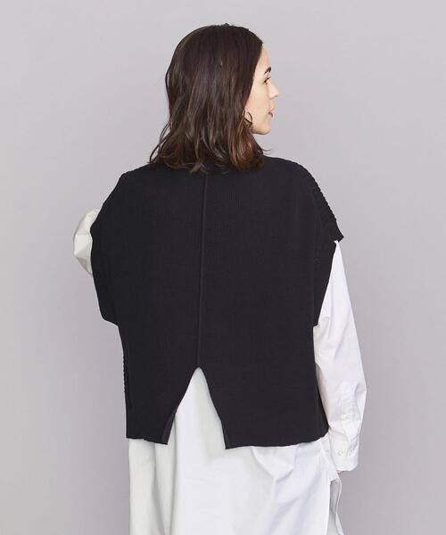BEAUTY&YOUTH UNITED ARROWS(ビューティーアンドユースユナイテッドアローズ)の「BY ケーブル モックネックニットベスト -ウォッシャブル-(ベスト・レディース・ブラック/ブラウン/オフホワイト・FREE)」の10枚目の写真