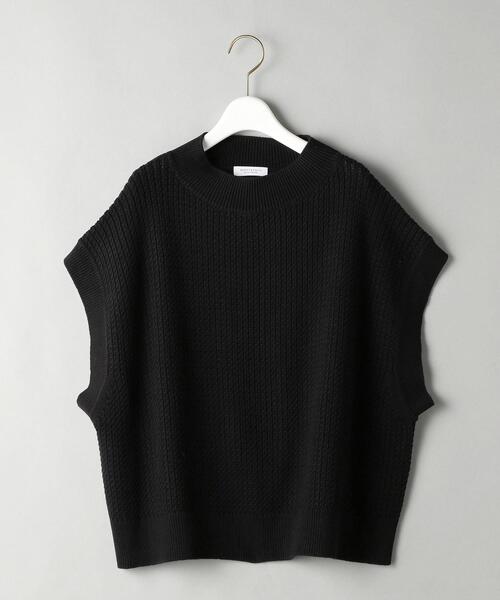 BEAUTY&YOUTH UNITED ARROWS(ビューティーアンドユースユナイテッドアローズ)の「BY ケーブル モックネックニットベスト -ウォッシャブル-(ベスト・レディース・ブラック/ブラウン/オフホワイト・FREE)」の20枚目の写真