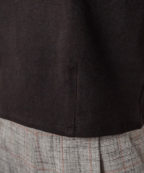 mystic（ミスティック）の「[mline] WEB限定 チビ長袖ロングTシャツ（Tシャツ/カットソー・レディース・オフホワイト/ベージュ/ブラック/ネイビー/チャコールグレー/ブルー/ピンク・FREE）」の17枚目の写真