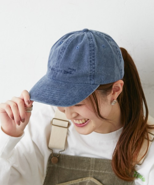 CIAOPANIC TYPY（チャオパニックティピー）の「刺繍ピグメントキャップ（キャップ・レディース・ネイビー/カーキ/オレンジ・ONE SIZE）」の5枚目の写真