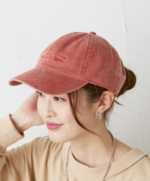 CIAOPANIC TYPY（チャオパニックティピー）の「刺繍ピグメントキャップ（キャップ・レディース・ネイビー/カーキ/オレンジ・ONE SIZE）」の6枚目の写真